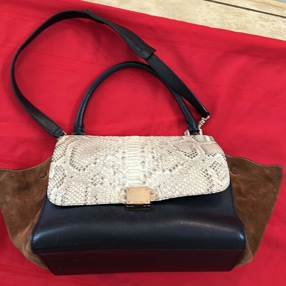 Authentic Celine Python Trapeze Bag - Picture 13 of 13